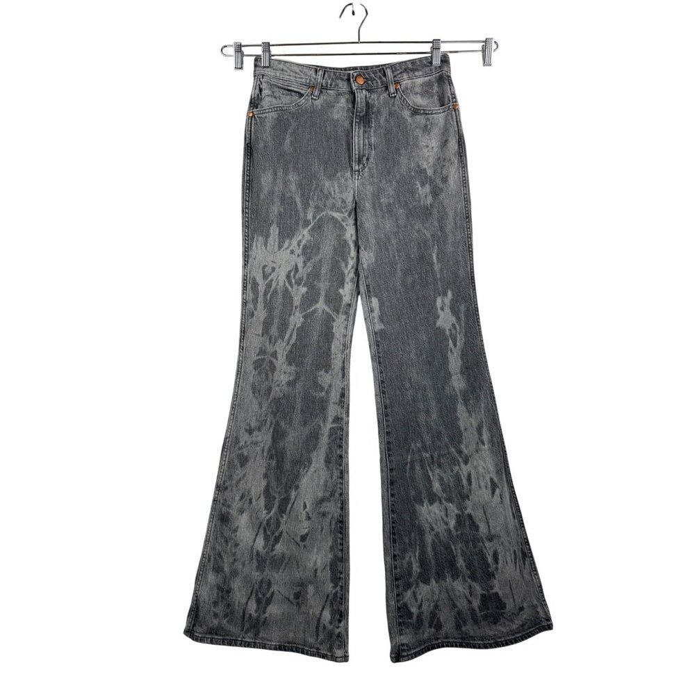Wrangler Wanderer Laser acid wash 622 High Rise Flare Jeans sz‎ 29